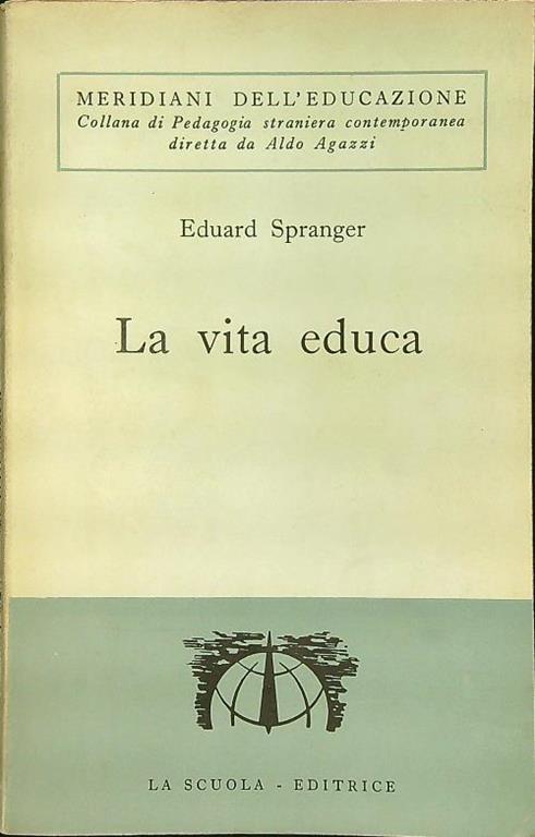 vita educa - Eduard Spranger - copertina