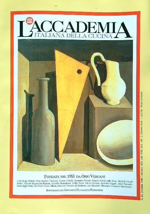 accademia italiana della cucina 89/ottobre 1998 - copertina