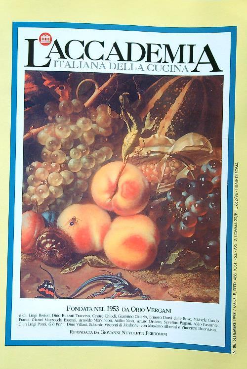 accademia italiana della cucina 88/settembre 1998 - copertina