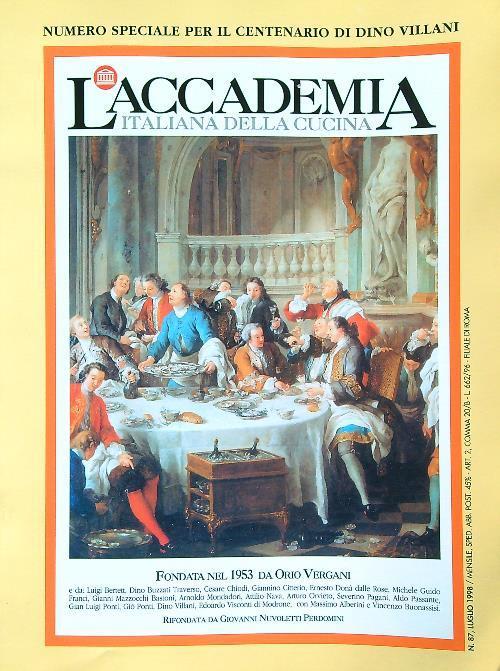 accademia italiana della cucina 87/luglio 1998 - copertina