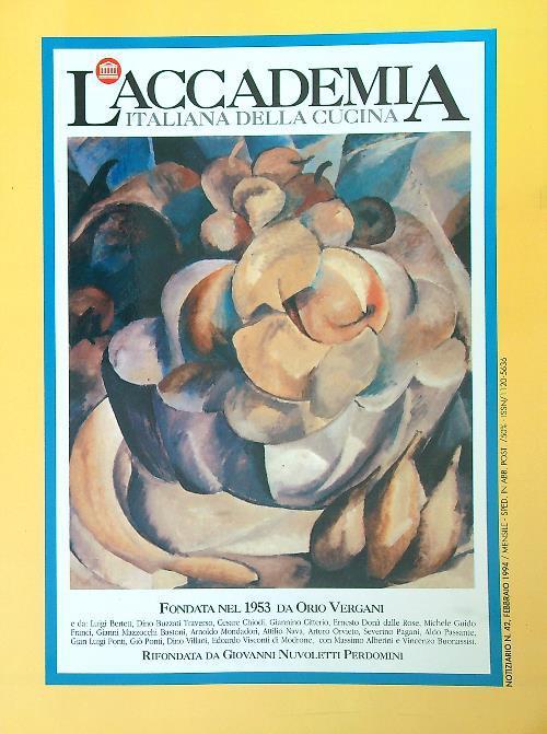 accademia italiana della cucina 42/febbraio 1994 - copertina