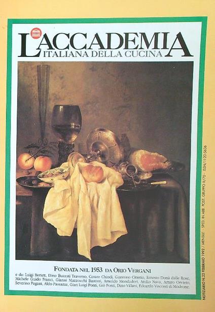 accademia italiana della cucina 22/febbraio 1992 - copertina