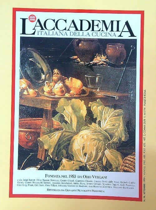 accademia italiana della cucina 98/settembre 1999 - copertina