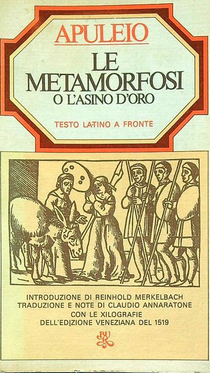 metamorfosi o L'asino d'oro - Apuleio - copertina