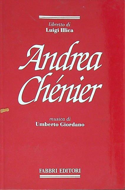 Andrea Chenier - Umberto Giordano - copertina