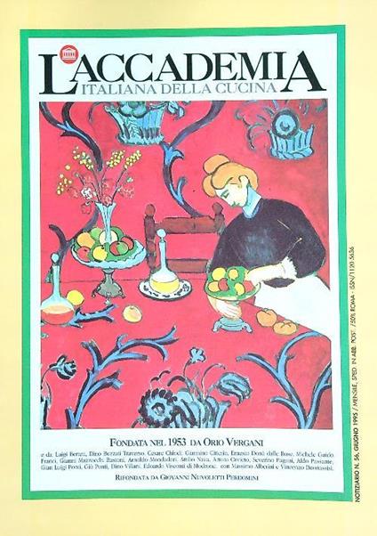 accademia italiana della cucina 56/giugno 1995 - copertina