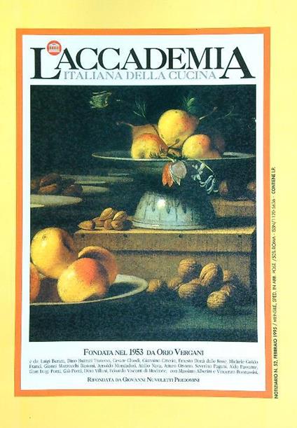 accademia italiana della cucina 52/febbraio 1995 - copertina