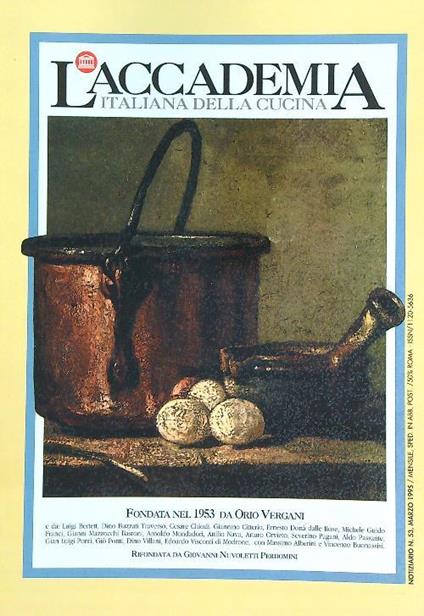 accademia italiana della cucina 53/marzo 1995 - copertina