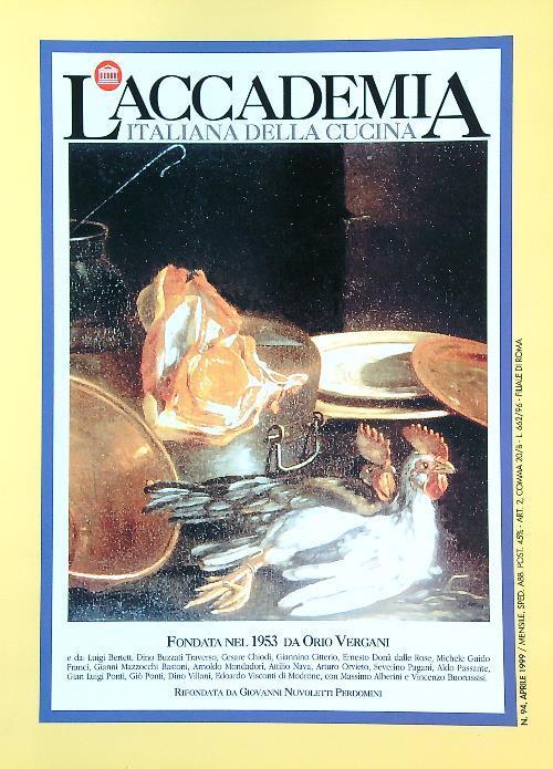 accademia italiana della cucina 94/aprile 1999 - copertina