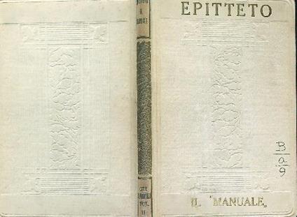 manuale - Epitteto - copertina