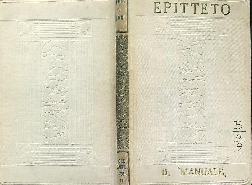 manuale - Epitteto - copertina