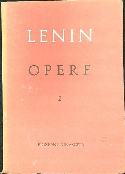 Opere 2 - Lenin - copertina