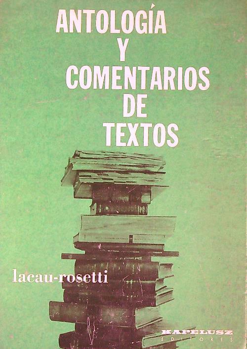 Antología y comentarios de textos - Laca - copertina