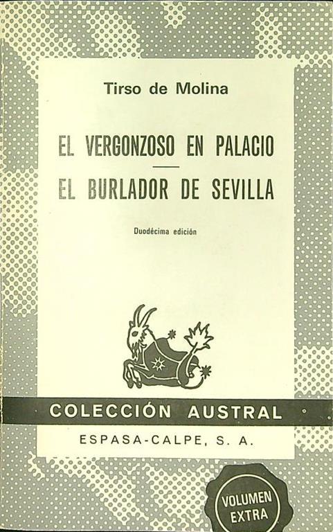 vergonzoso en Palacio - El Burlador de Sevilla - Tirso de Molina - copertina