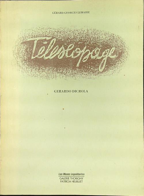 Telescopage - Gérard-Georges Lemaire - copertina