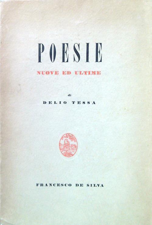 Poesie. Nuove ed ultime - Delio Tessa - copertina