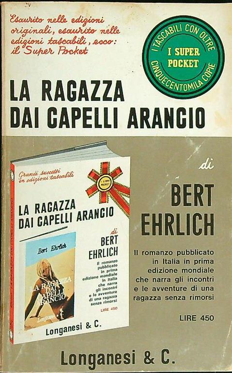 ragazza dai capelli arancio - Bert Ehrlich - copertina