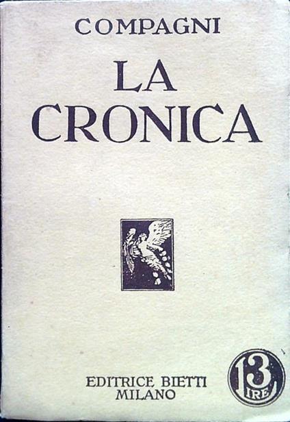 cronica - Dino Compagni - copertina