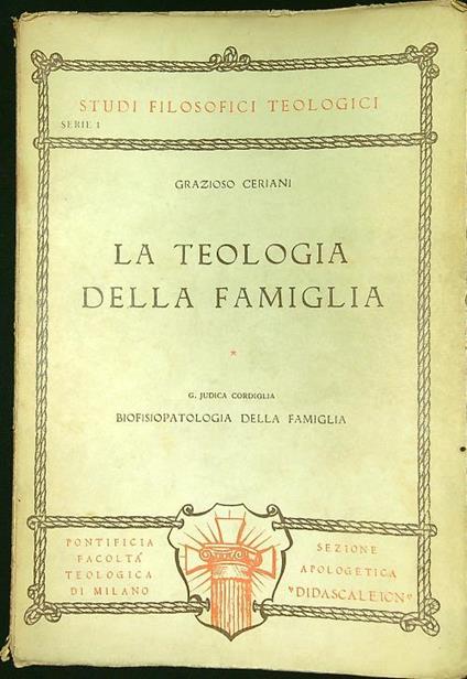 teologia della famiglia - Grazioso Ceriani - copertina