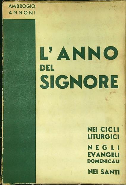 anno del Signore - Ambrogio Annoni - copertina