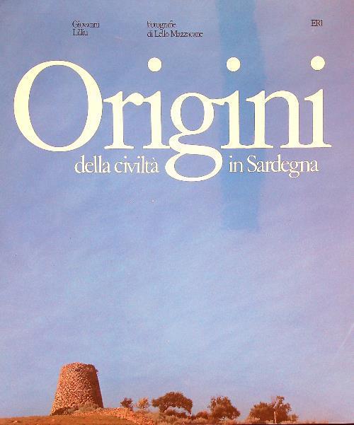 Origini della civiltà in Sardegna - Giovanni Lilliu - copertina