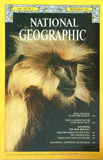 National geographic vol 150, n 3/September 1976 - copertina