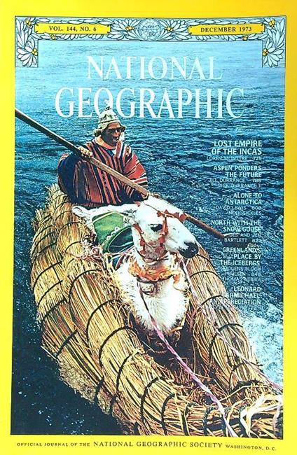 National Geographic vol 144, n 6/december 1973 - copertina