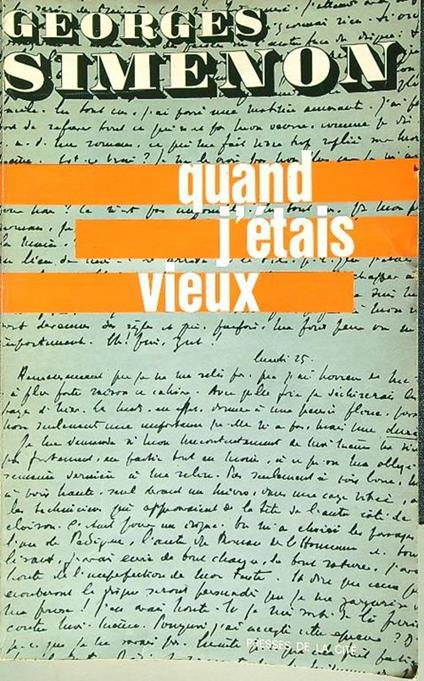 Quand j'etais vieux - Georges Simenon - copertina