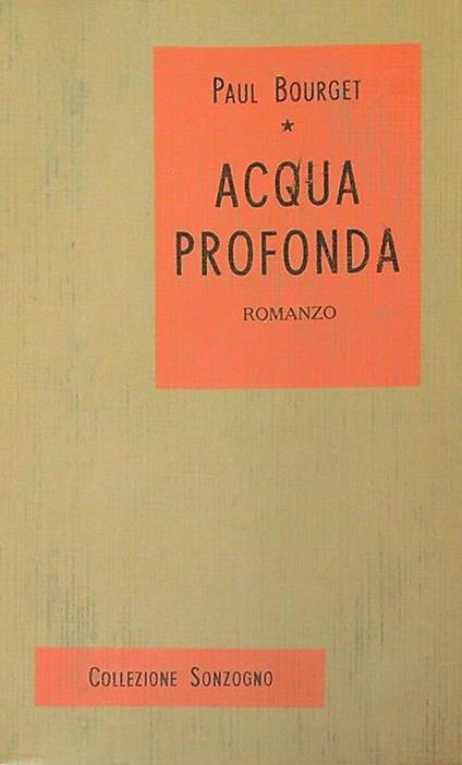 Acqua profonda - Paul Bourget - copertina