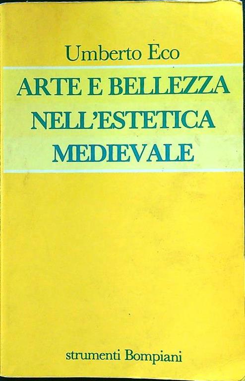 Arte e bellezza nell'estetica medievale - Umberto Eco - copertina