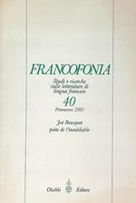 Francofonia 40/Primavera 2001