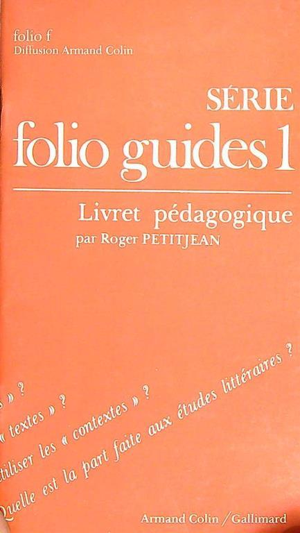 Livret pedagogique. Niveau 1 - copertina