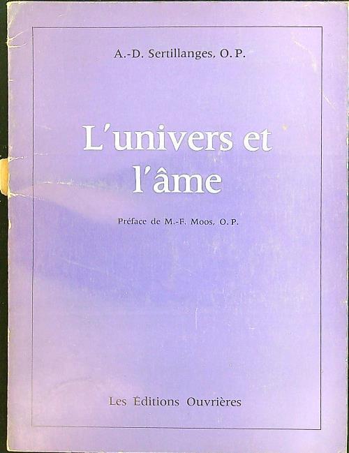 universe et l'ame - A. Sertillanges - copertina