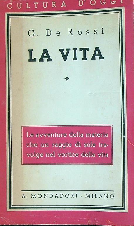 vita - G. De Rossi - copertina