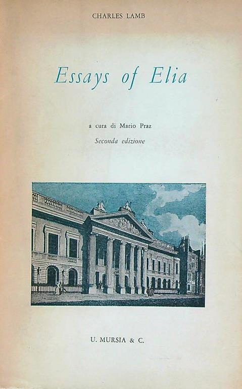 Essays of Elia - Charles Lamb - copertina