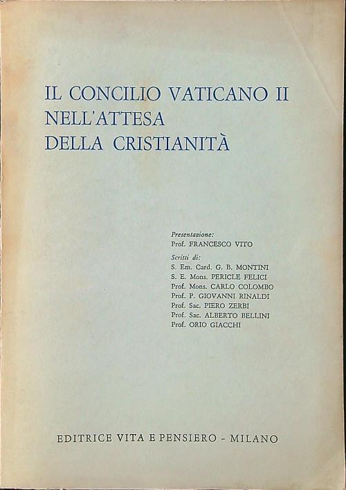 Concilio Vaticano II nell'attesa della Cristianità - copertina