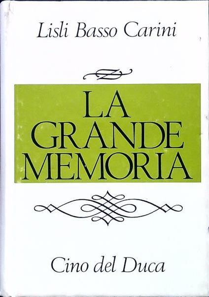 grande memoria - Lisli Basso Carini - copertina