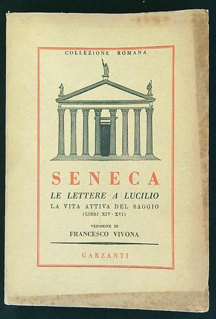 lettere a Lucilio libri XIV-XVI - L. Anneo Seneca - copertina
