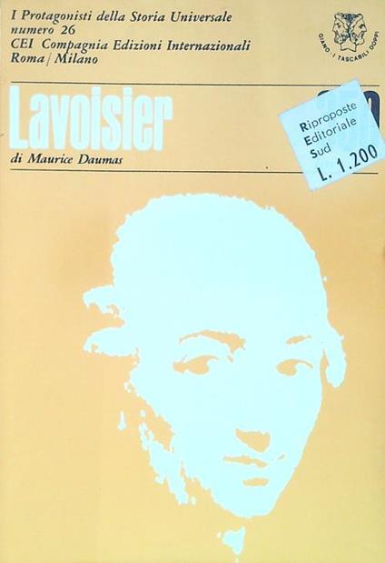 Lavoisier - Stendhal - Victor Del Litto - copertina