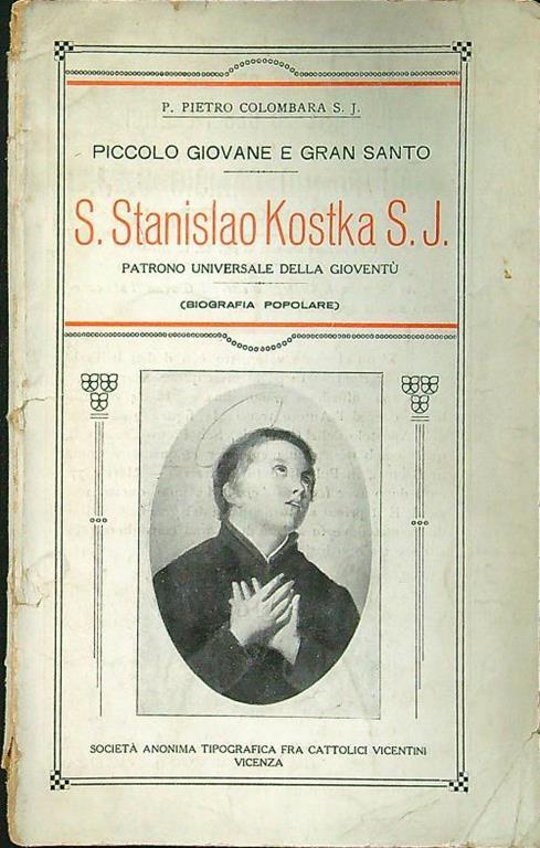 S.Stanislao Kostka S.J. - Pietro Colombara - copertina