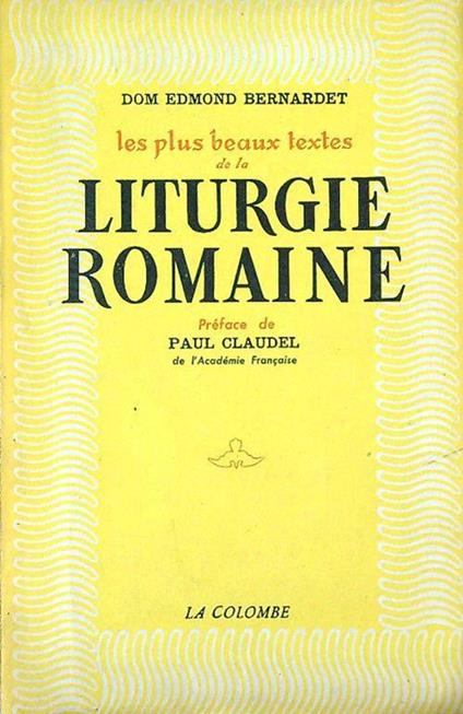 Liturgie Romaine - Edmond Bernardet - copertina