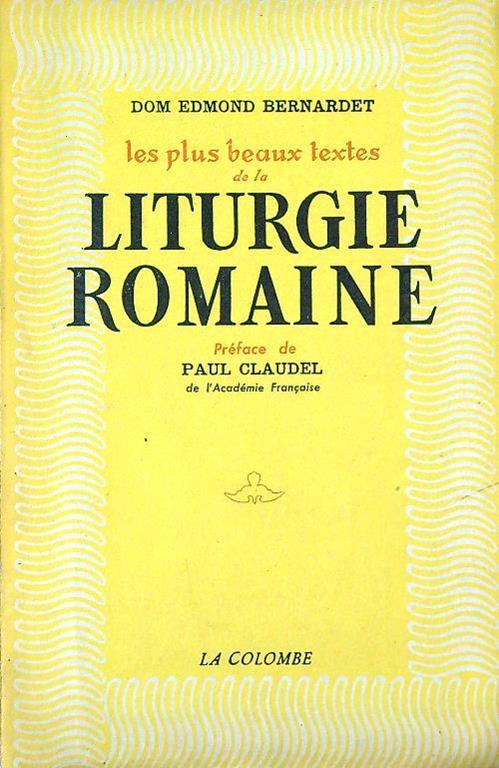 Liturgie Romaine - Edmond Bernardet - copertina