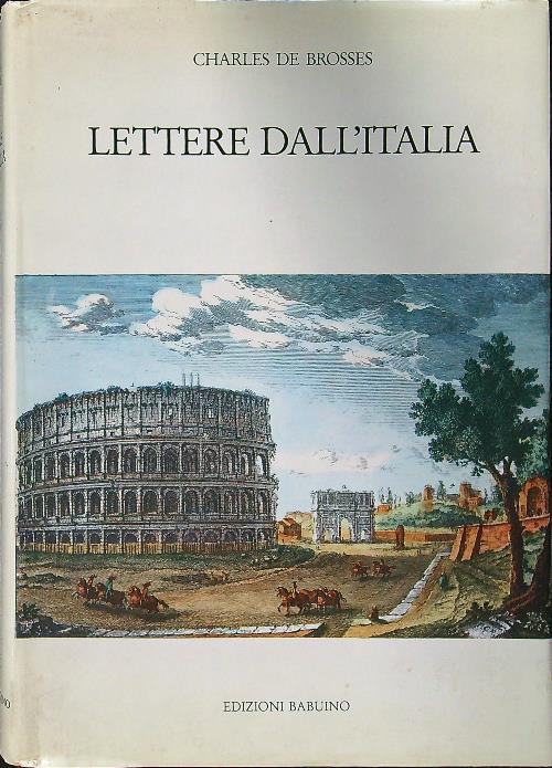 Lettere dall'Italia - Charles de Brosses - copertina