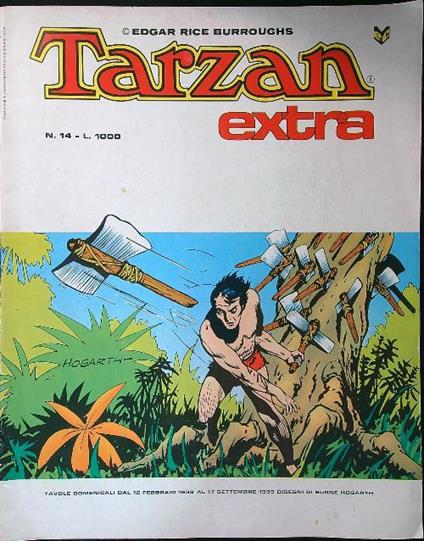 Tarzan extra n. 14 - E. Rice Burroughs - copertina