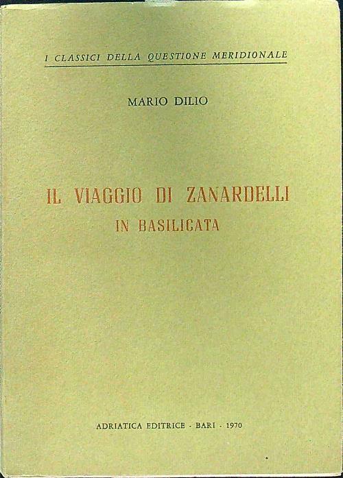 viaggio di Zanardelli in Basilicata - Mario Dilio - copertina