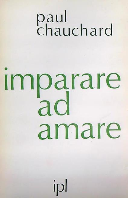 Imparare ad amare - Paul Chauchard - copertina