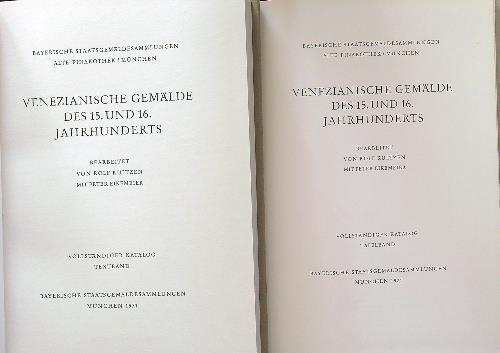 Venezianische gemalde des 15 und 16 jahrhunderts 2vv - copertina