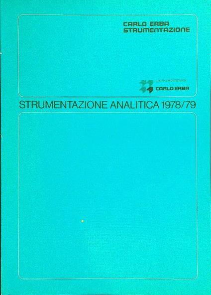 Strumentazione analitica 1978/79 - copertina