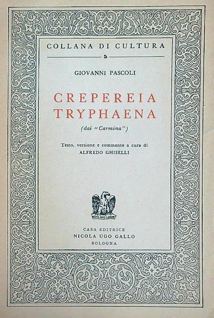 Crepereia Tryphaena - Giovanni Pascoli - copertina
