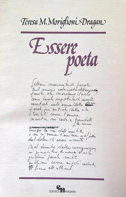 Essere poeta - Teresa Moriglioni Dragan - copertina